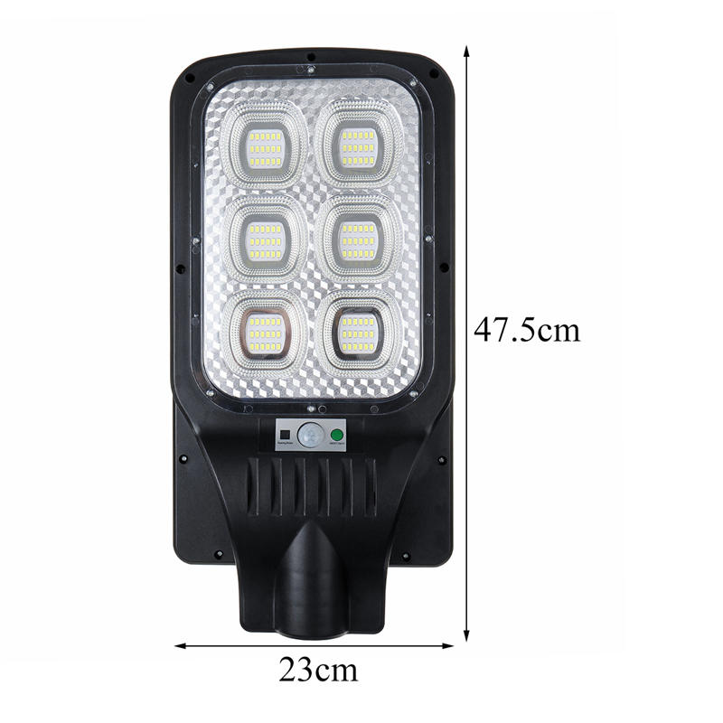 108 LED Solar Street Light, 10000mAh Battery, Button & Light Control, Remote Included