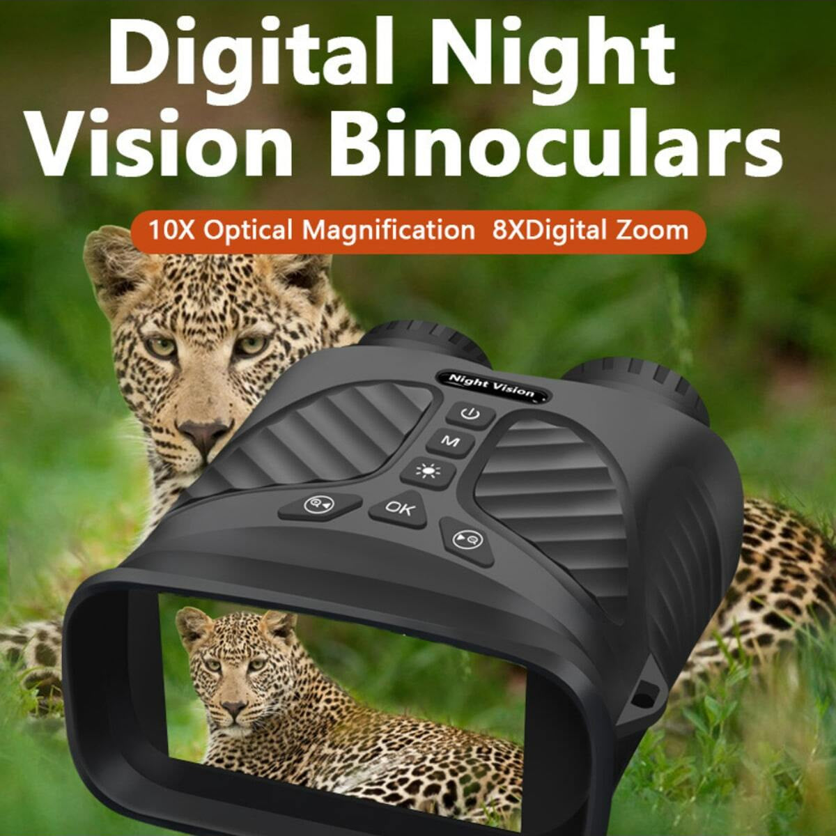 2.5k Night Vision Binocular Telescope with 8x HD Zoom and Multilingual Support