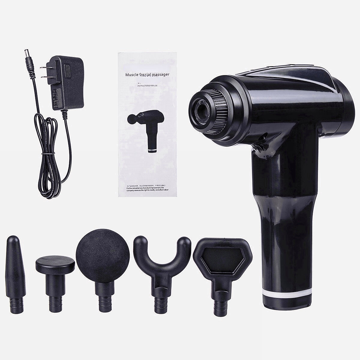 12.6V 4800RPM Percussion Massager, 2800mAh Muscle Relief, 6-Gear Deep Tissue Electric Massage Therapy Device