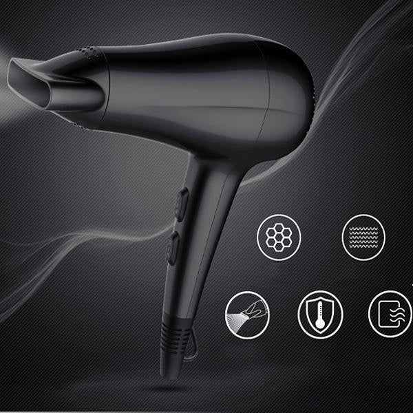 Household Electric Hair Dryer with Adjustable Air Temperature