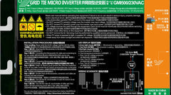 Solar Grid Tie Micro Inverter MPPT 300W-700W DC26V-46V Input AC110V-240V Output for Home On-Grid System