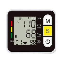 Digitales Handgelenk-Blutdruckmessgerät mit Herzfrequenz-Pulsmesser, tragbares Blutdruckmessgerät mit LCD-Bildschirm