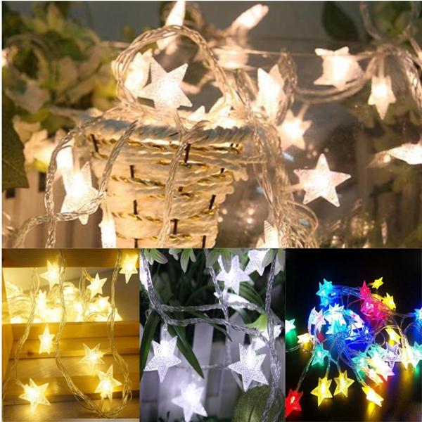 10M 100 LEDs 8 Modes Star Fairy String Lights for Indoor/Outdoor Wedding, Christmas, Party Decor