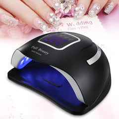 250W LED UV Nail Dryer Lamp for Gel Polish - Fast Curing, Timer, Sensor, Manicure Machine