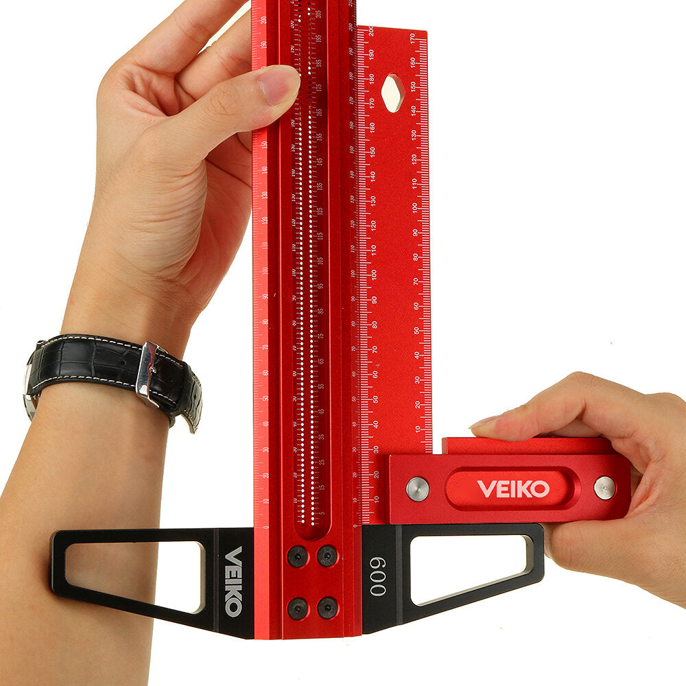 Precision Woodworking T-Ruler - Aluminum Alloy Scriber Marking Gauge