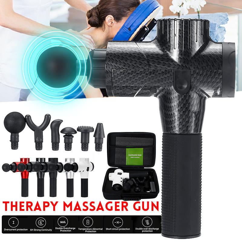 16.8V 2600mAh Li-ion Battery Muscle Relief Massager - 5-Speed Handheld Cordless