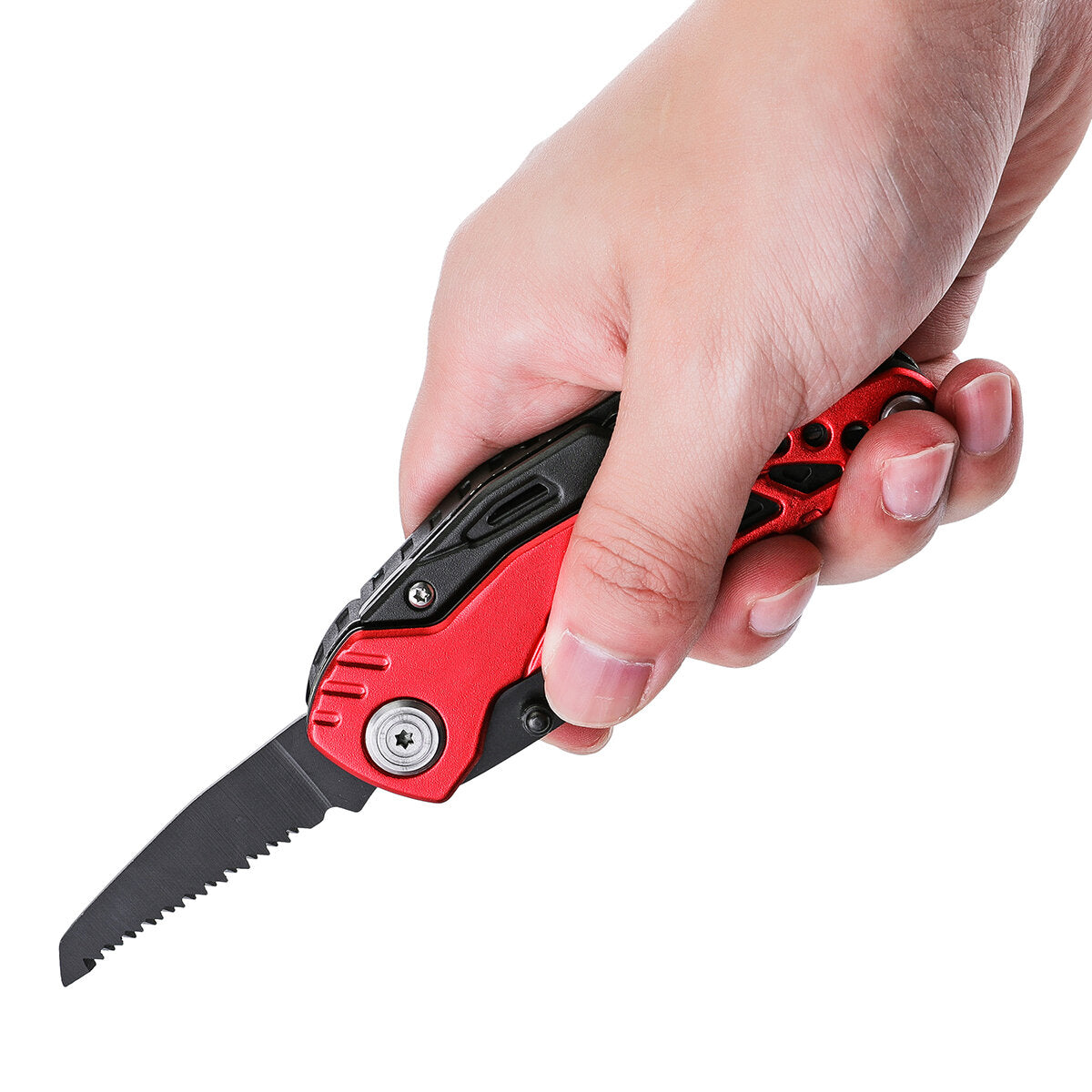 13-in-1 Multi-Function Folding Tool: Kitchen Bottle Opener, Pocket Multitool with Pliers, Saw Blade, Knife, Screwdriver