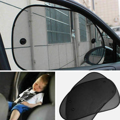 2 Pack Universal Car Window Shade - Blocks 98% UV Rays, Sun & Glare Protection for Babies