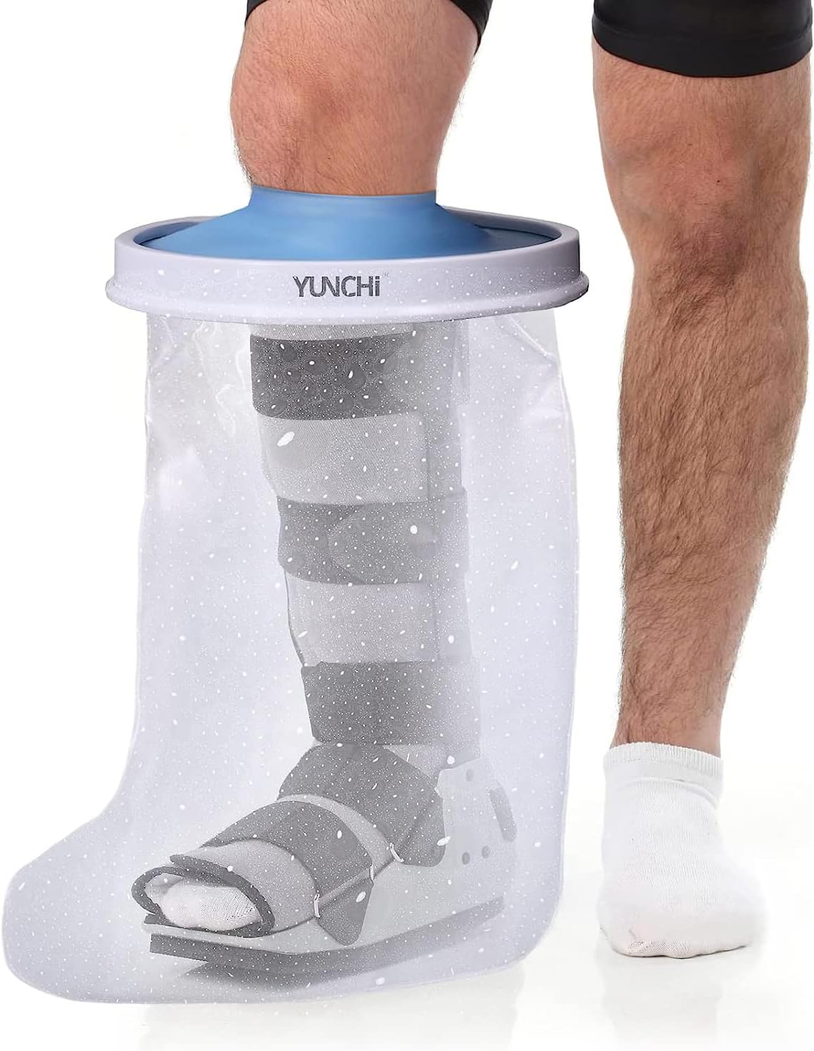 Upgraded Extra Wide Full Leg Cast Cover for Shower - Non-Slip, Reusable, Waterproof Protection