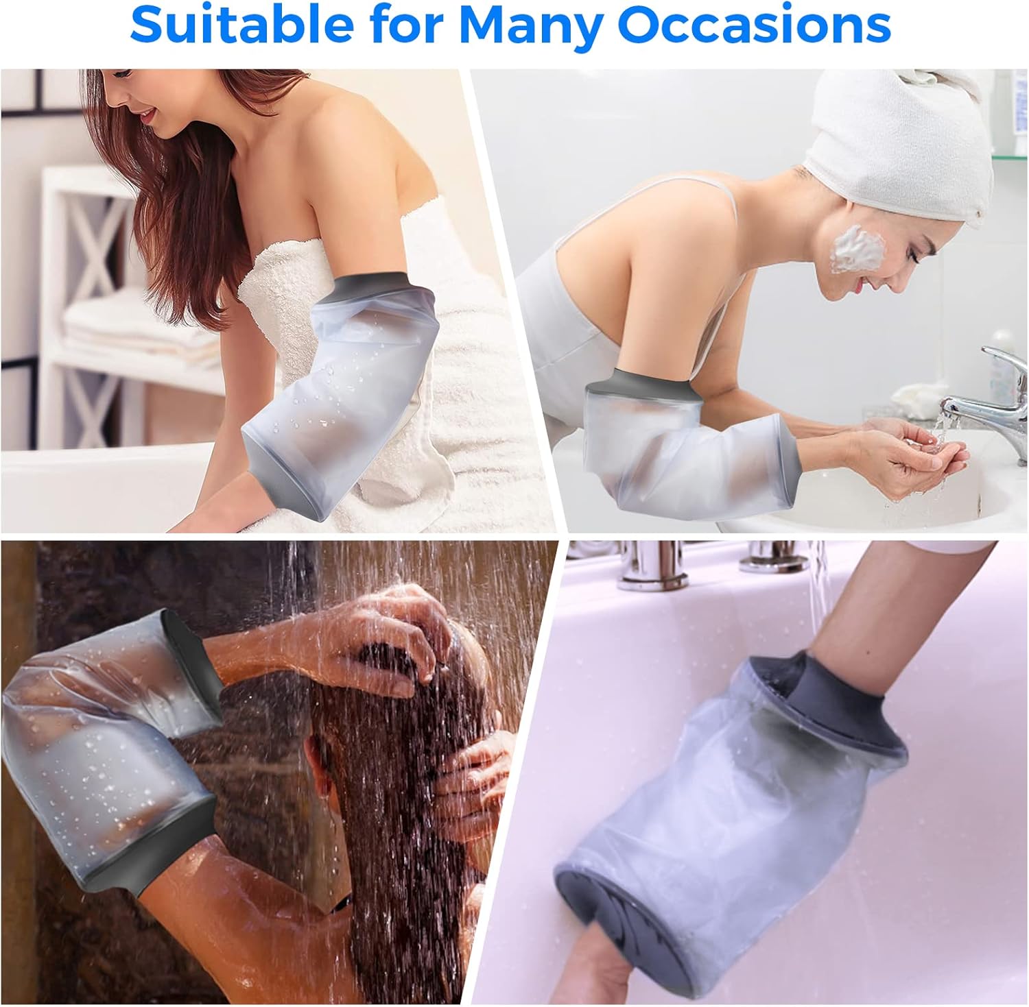 Waterproof Knee Cover for Shower - Reusable, Watertight Protection for Surgery & Injuries