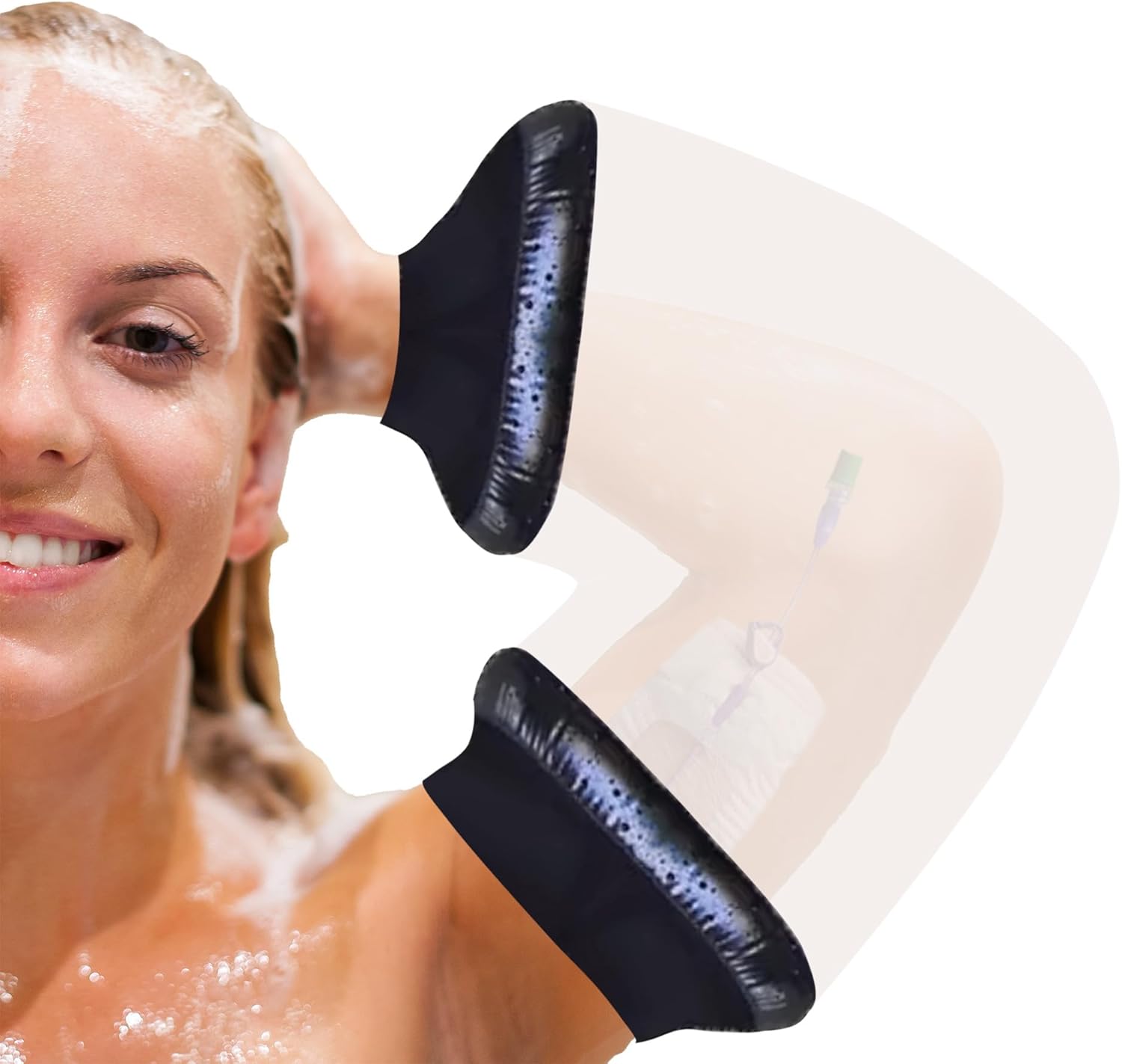 Waterproof Arm Shower Cover - Chemotherapy & Wound Protection Sleeve for Safe Showering