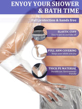 50Pcs Waterproof Arm Cast Covers for Shower & Bath - Durable & Reusable Protection