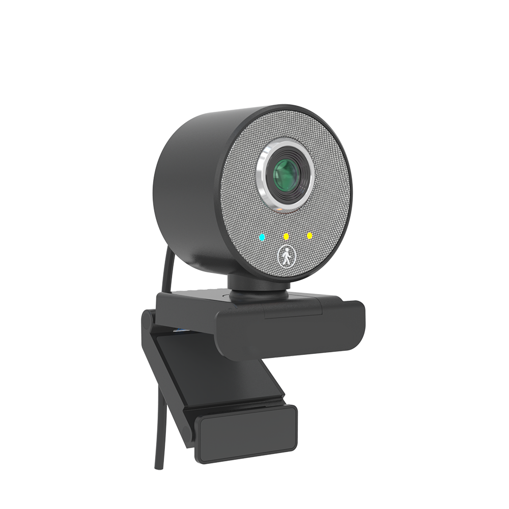 1080P USB Webcam with 360 Degree Panoramic View, Stereo Microphone for Live Streaming on Desktop and Laptop