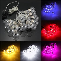 20-Piece LED Clear Festoon Party String Light Kit with Connect Cable - Vintage Style