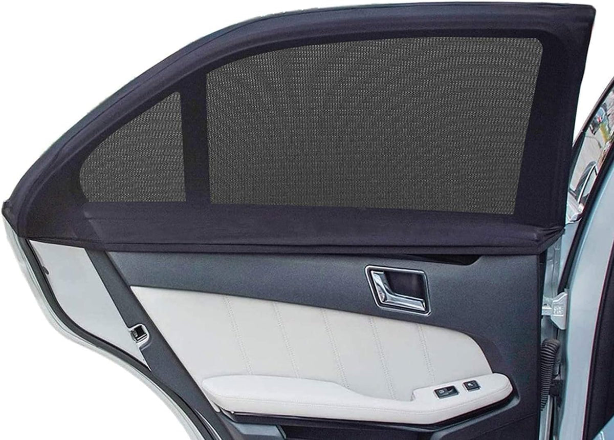 2 Pack Car Window Shades - Breathable Mesh UV Protection for Baby, Camping, SUV, and Truck