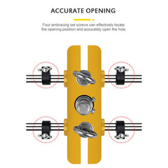 Door Lock Hole Opener Kit - Mortising Machine, Mortise Jig, Slotting Locator for Wooden Doors