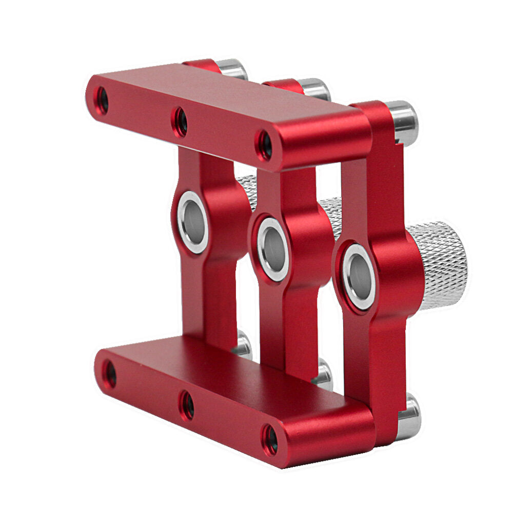 Selbstzentrierende Dübellehre, Bohrführung für Holzbearbeitungs- und Tischlerarbeiten, Positioniervorrichtung für Holzdübellöcher mit 3–10 mm Bohrhülsen