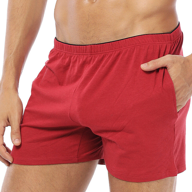 Bequeme Arrow-Hose aus Baumwolle für Herren – Shorts für Sport, Freizeit, Zuhause, Loungewear, Nachtwäsche