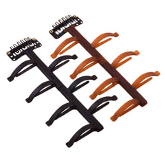 Hair Braid Twist Styling Tools, Headbands, Bun Maker - Plastic Hair Accessories for Women, Black & Coffee