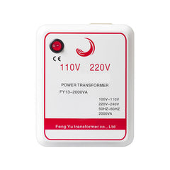 2000W Pure Copper Coil Voltage Converter: 110V to 220V Inverter Charger Transformer Adapter