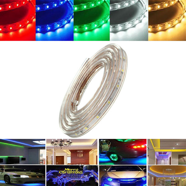 1M 3.5W Waterproof IP67 SMD 3528 60 LED Strip Light for Christmas Party Outdoor AC 220V