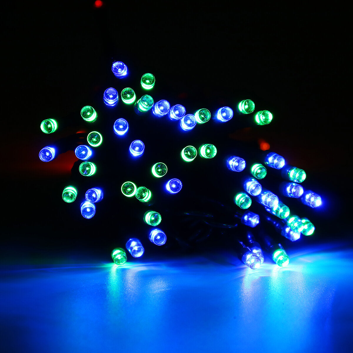 12M 100LED Solar Fairy String Lights, 8 Modes, Waterproof Outdoor Garden Yard Holiday Christmas Decor