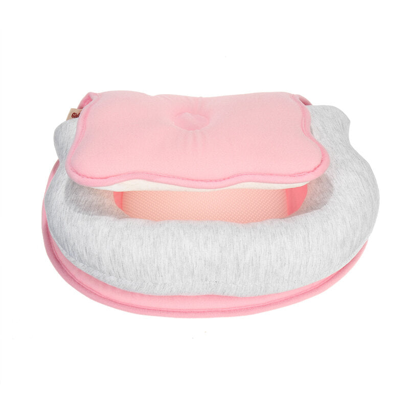 Newborn Baby Breathable Folding Pillow Sleep Mat | U-Style Head Positioner to Prevent Flat Head