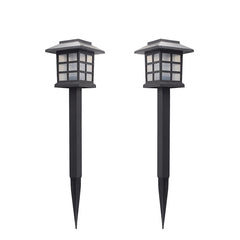 2 Pack Solar LED Lawn Lights - Outdoor Pathway, Yard, Garden, Walkway Landscape Lamps