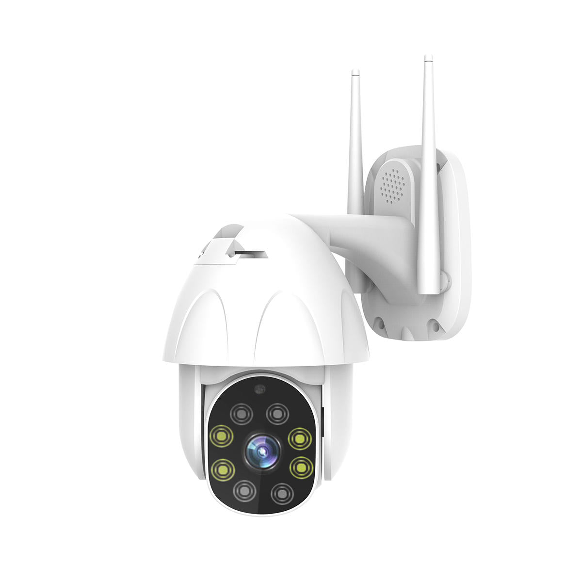 8LED WiFi IP Camera 1080P IP66 Waterproof Night Vision Pan Tilt Security Cam with Two-Way Audio