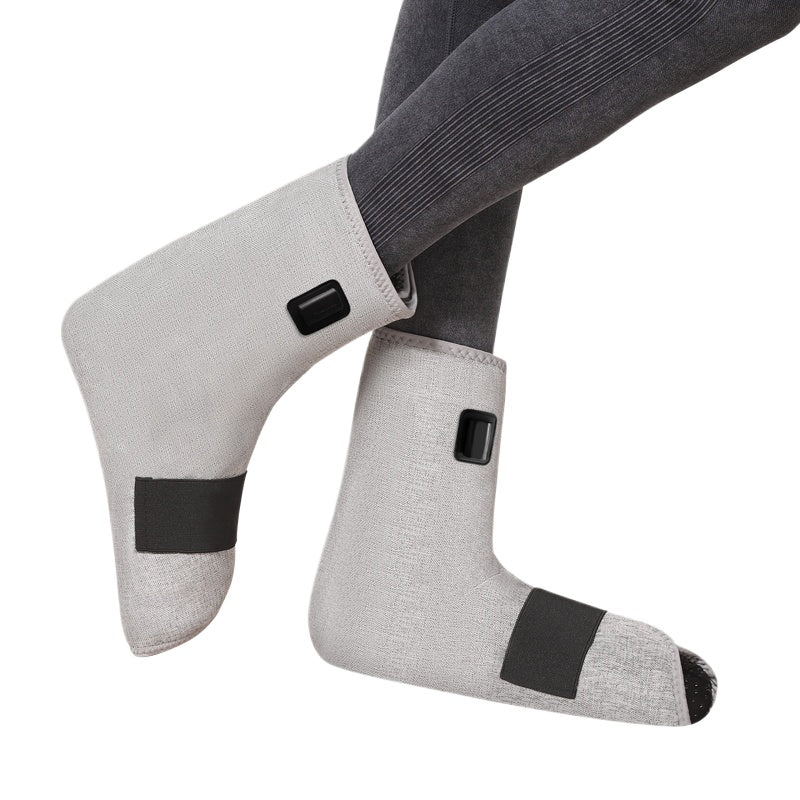 Red Light Therapy Heated Foot Guard with Vibration Massage, 3-Level Heat Wrap for Foot Numbness, Stiffness & Pain Relief