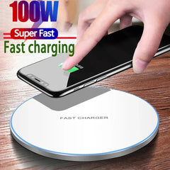 100W Fast Wireless Charger for iPhone, Samsung, Xiaomi, Huawei - Induction Charging Pad