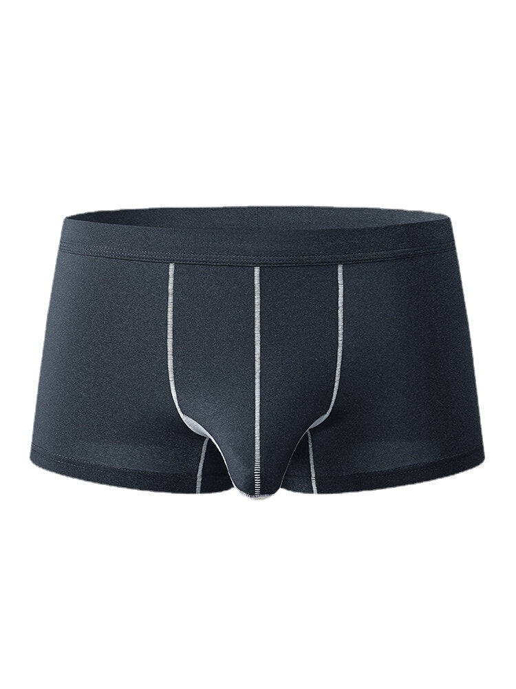 Einfarbige Boxershorts für Herren mit elastischem Bund – bequeme Unterwäsche