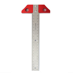 8" T Square Ruler for Woodworking - Imperial & Metric Scales, Measuring & Scribing Tool