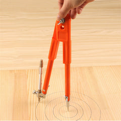 Precision Carpenter Pencil Compass - Adjustable 45/75cm Diameter for Woodworking