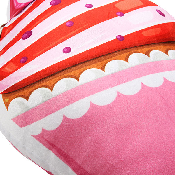 3D Ice Cream Squishy Pillow - Creative PP Cotton Plush Cushion for Sofa, Bed, Office