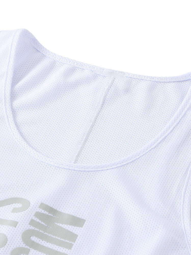 Men's Workout Fitness Sleeveless Tank Tops - 6 Colors, Text Print