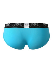 Einfarbige, atmungsaktive Herren-Slips aus Baumwolle mit mittlerer Taille - elastisch und dünn