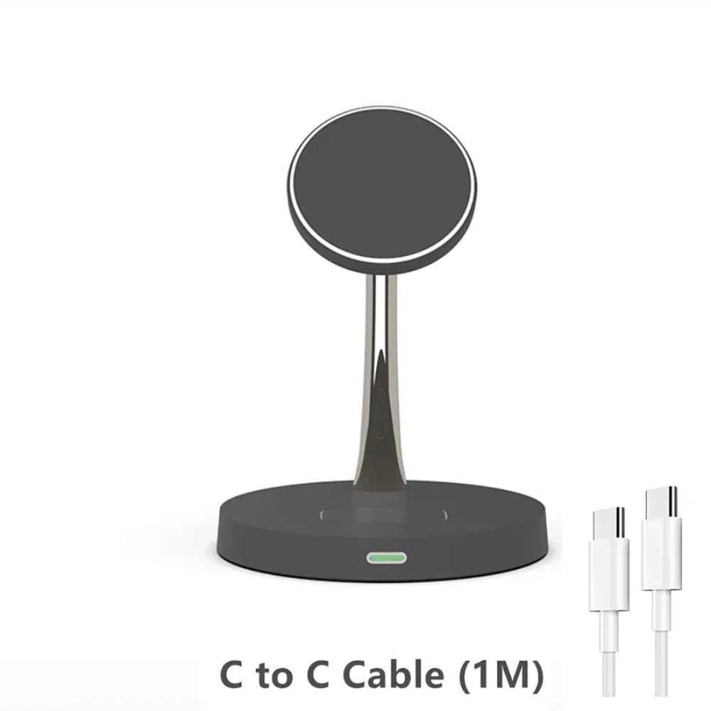 30W Magnetic Wireless Charger for iPhone 15/14/13/12 Pro Max, AirPods, Apple Watch - Fast Charging