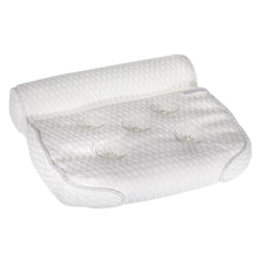 4D Air Mesh Bathtub Pillow with 5 Suction Cups - Improved Breathable Neck Pad for Home Spa Comfort