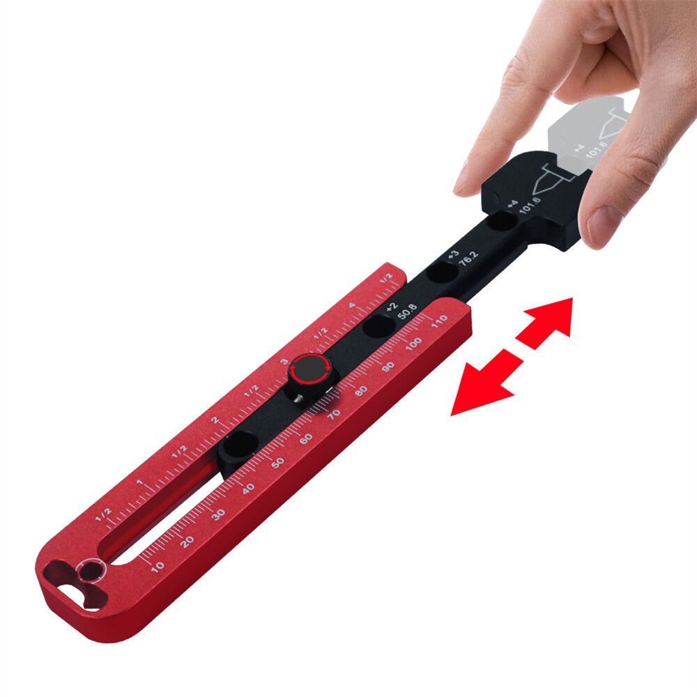 Adjustable Woodworking Compass - Metric/Inch Circle Drawing Tool & Scriber