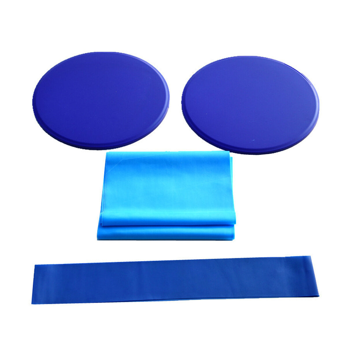 3-Piece Yoga Gliding Discs & Resistance Bands Set for Fitness, Hip & Muscle Training