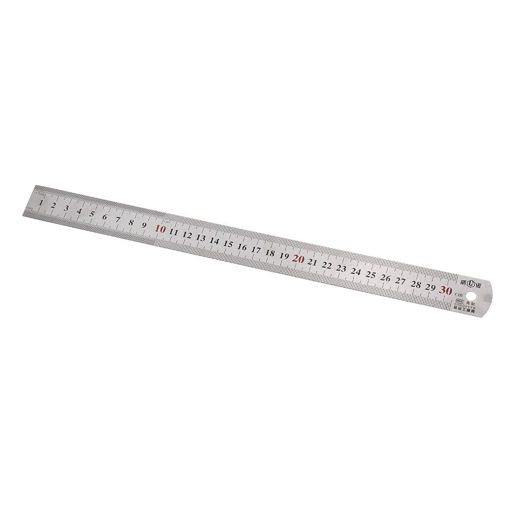 Adjustable 45/90 Degree Line Scribe Ruler for Woodworking - 300mm Marking Tool
