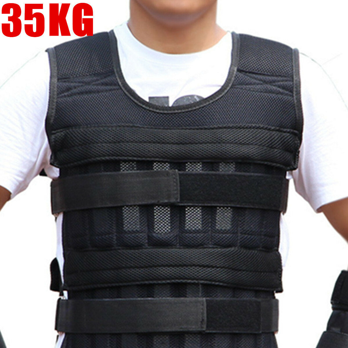 Adjustable Tactical Weight Plate Carrier - Protective Gear for Training and Sports