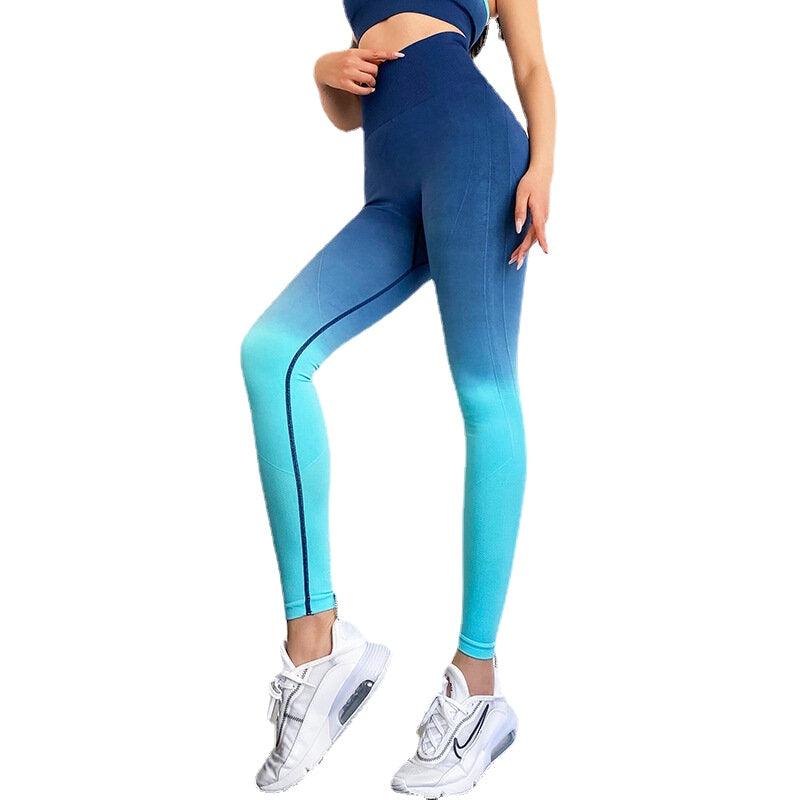 Schnelltrocknende Yogahose mit hoher Taille für Damen – Hüftlift-Leggings für Fitness, Laufen und Sporttraining