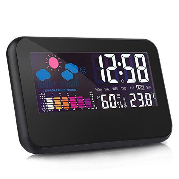 Digital Weather Station: Thermometer, Hygrometer, Alarm Clock with Smart Sound Control