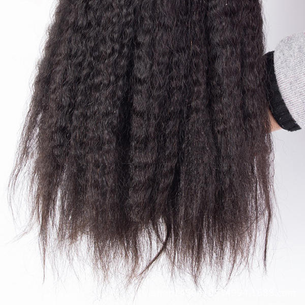 Kinky Straight 100% Brazilian Virgin Hair Extension Bundle - Natural Color