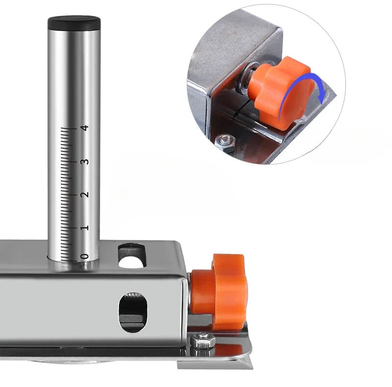 Stainless Steel Woodworking Marking Tool - Multi-Functional & Retractable