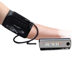 Rechargeable Li-Ion Battery Arm Blood Pressure Monitor, Large LCD, Voice Tonometer