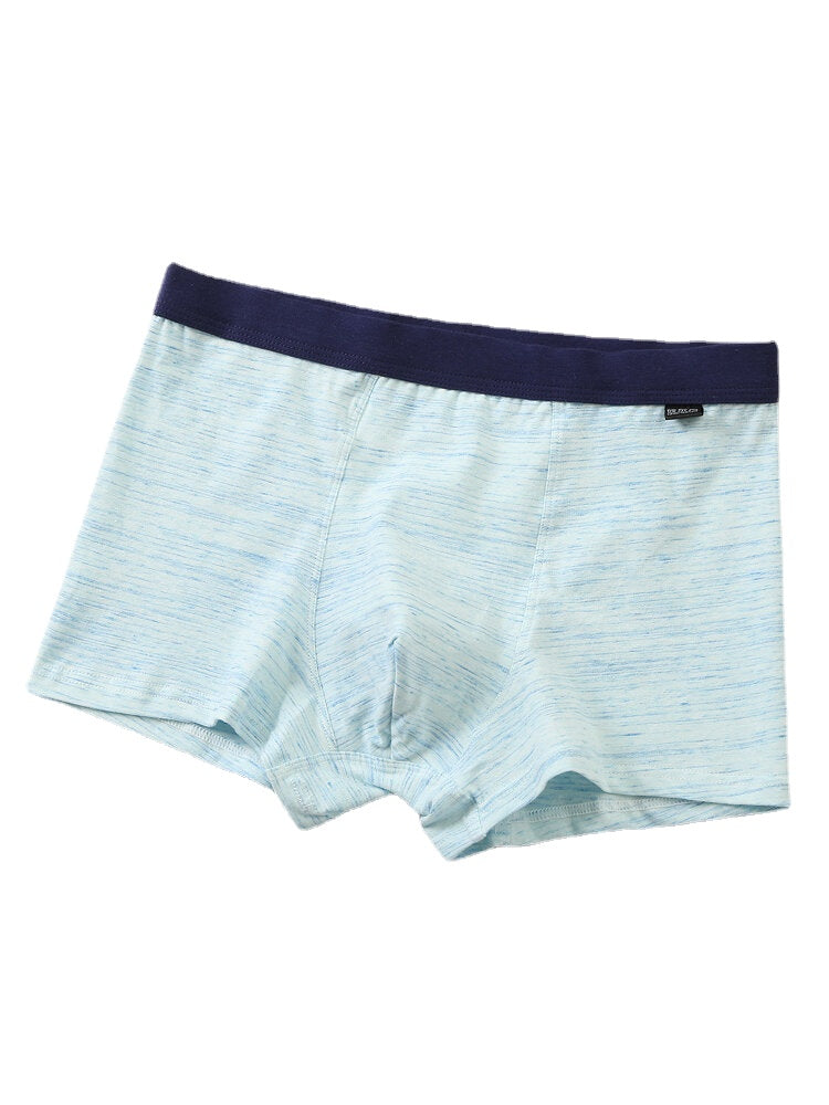 4er-Pack atmungsaktive, dünne Boxershorts aus Baumwolle für Herren mit U-konvexem Beutel