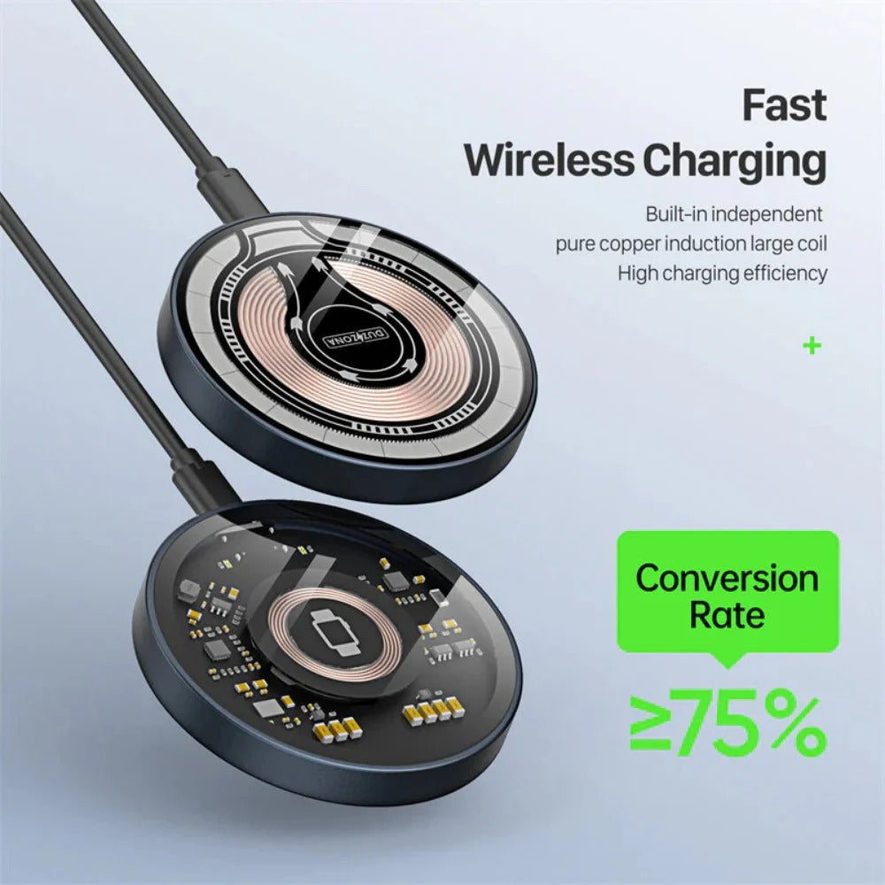 Fast Wireless Magnetic Charger for iPhone, Samsung, Huawei, Xiaomi Qi-Compatible Phones